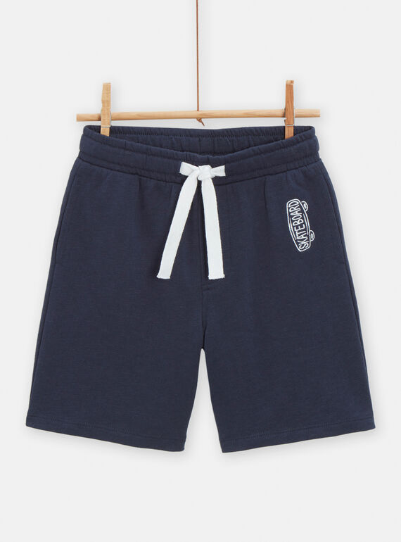 Nachtblaue Bermuda-Shorts für Jungen TOJOBER1 / 24S902C5BER705