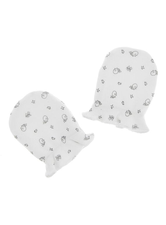 Unisex newborn mittens CACMMOUFL1 / 18SF42B1MFN099