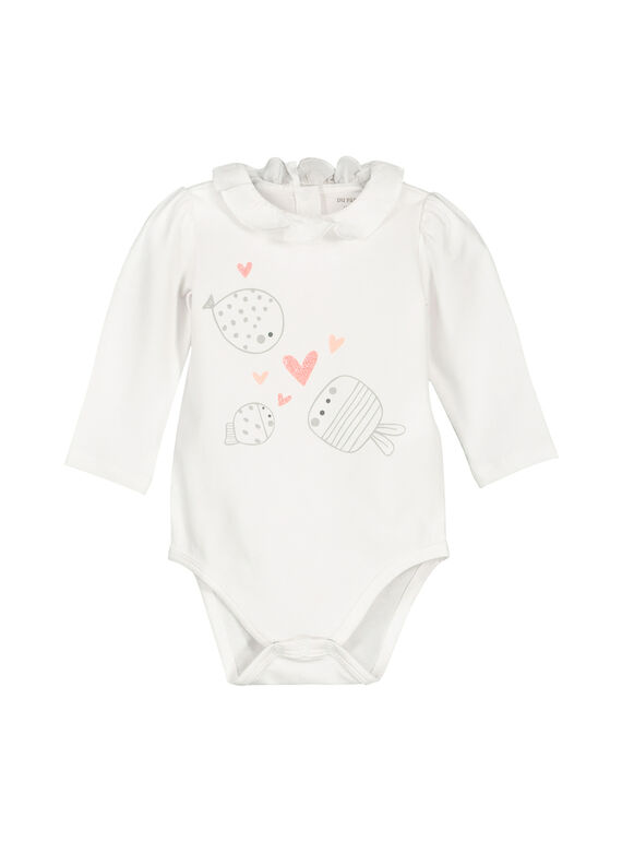 Langärmeliger Baby-Bodysuit für Mädchen FOU1BOD8 / 19SF051EBOD000