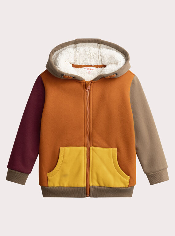 SweatZip-colorblock gefüttert warm für Jungen  VOKOGIL2 / 24W90231GILF519