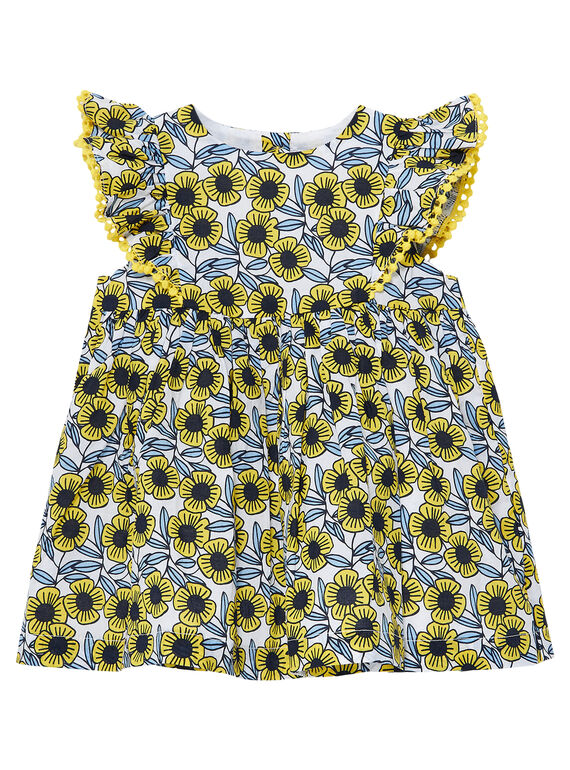 Bedrucktes Babykleid für Mädchen JITROROB2 / 20SG09F3ROB000