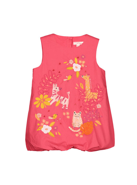 Ausgestelltes Babykleid aus Baumwolle für Mädchen FIBAROB2 / 19SG0962ROB308