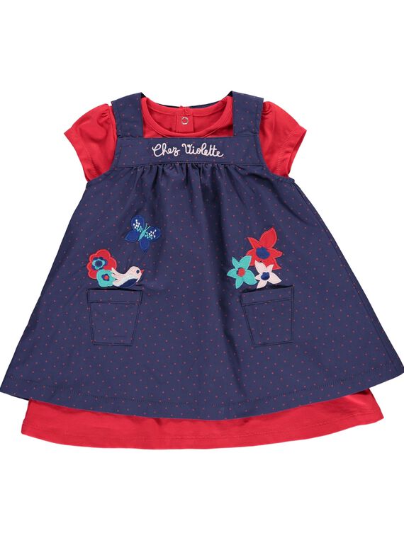 Baby girls' dress set CIDEROB1 / 18SG09F1ROB099