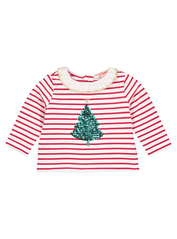 Lurexgestreiftes jäckchen für Babys Mädchen GINOBRA / 19WG09V1BRA001