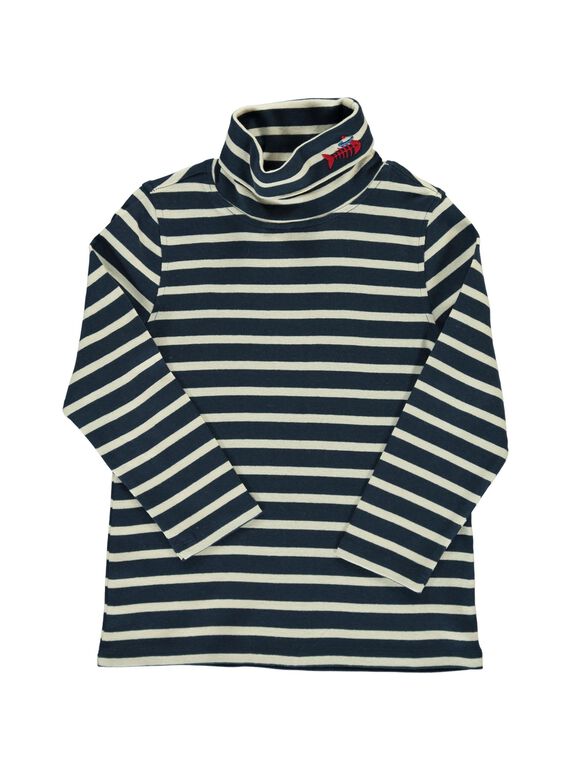 Boys' striped polo neck DONAUSOUP / 18W902G1SPL705