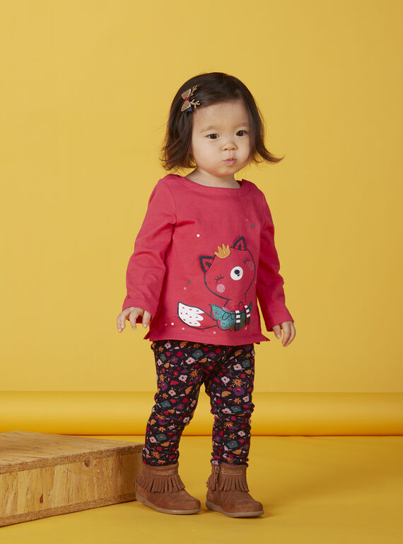 Dark pink T-SHIRT KILUTEE / 20WG09P1TMLD312