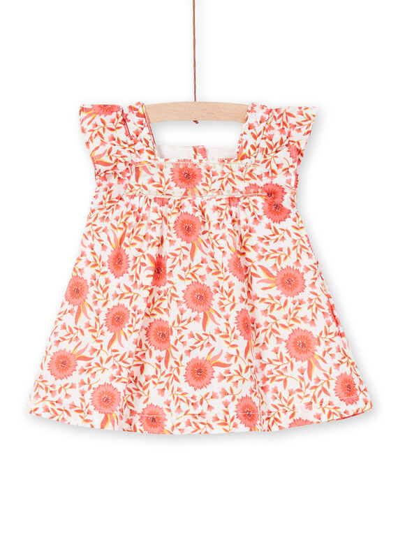Baby Mädchen floral gedruckt Skater Kleid LINAUROB1 / 21SG09L2ROB001
