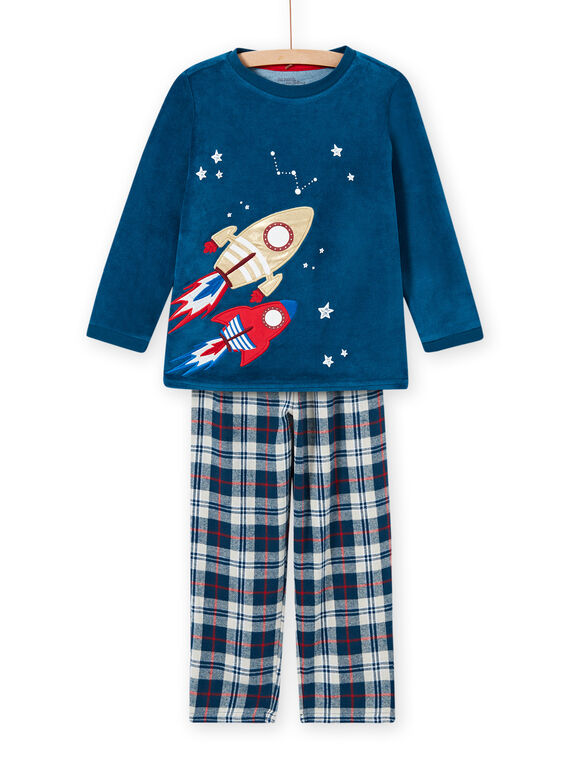 Schlafanzug-Set mit phosphoreszierendem Weltraummotiv für Kind Junge MEGOPYJFUZ / 21WH1297PYJC214