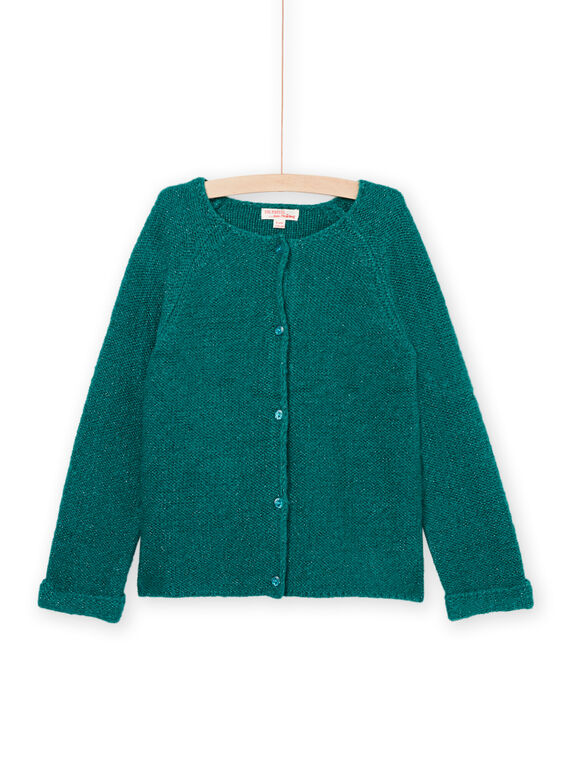 Strickjacke in dunklem Türkis PAJOCAR3 / 22W901D3CARC217