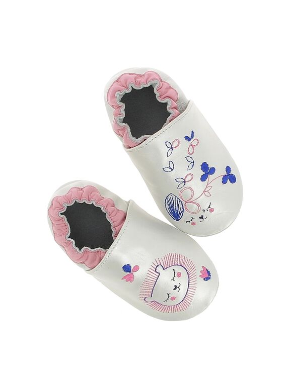 Baby girls' leather slippers CNFLION / 18SK48X1D3S001