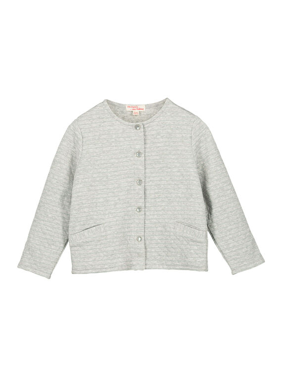 Paillettenbesetzte Fleece-Weste für Mädchen FAJOCAR4 / 19S901Y4D3C943