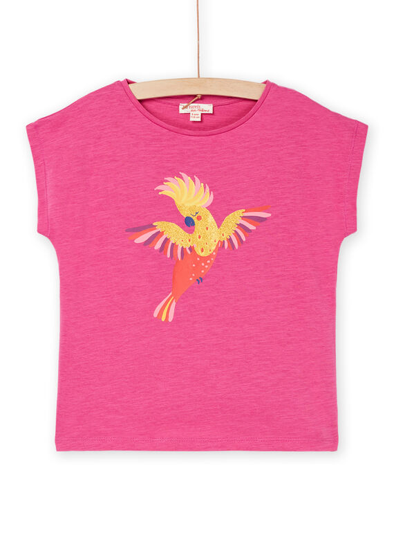 Grenadinefarbenes T-Shirt mit kurzen Ärmeln RAJOTI11 / 23S90191TEEF507