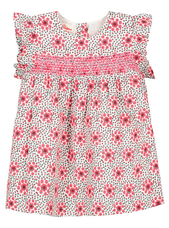 Gesmoktes Babykleid für Mädchen FICAROB5 / 19SG09D5ROB000