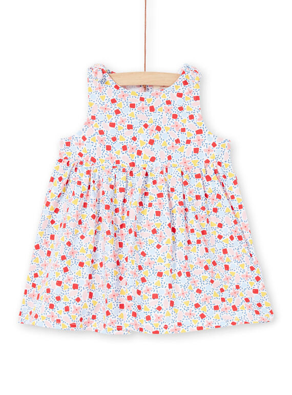 Weißes Baby Mädchen Kleid LIPLAROB2 / 21SG09T2ROB000
