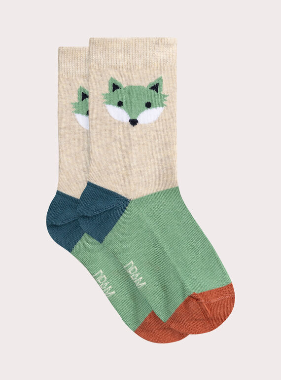 ChausBunte Settes mit Fuchsmuster für Jungen  VYOJOCHOC3 / 24WI02H3SOQA011