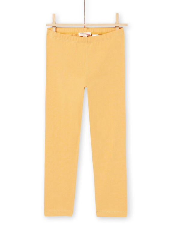 Gelbe Leggings für Mädchen MYAJOLEG2 / 21WI0112CALB106