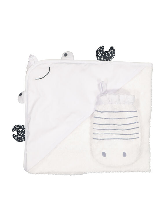 Unisex-Badetuch und Handschuh für Babys FOU1POIN / 19SF4211POI000