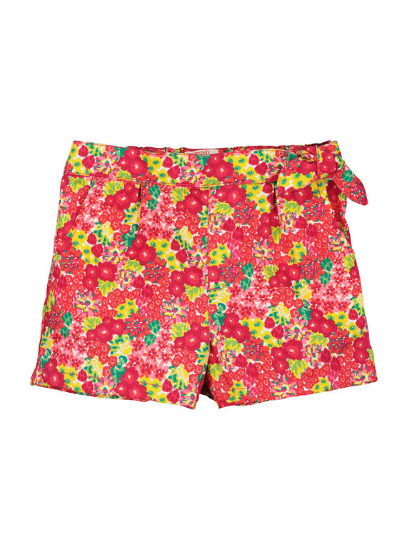 Shorts mit Blumenmuster für Mädchen FAYESHORT1 / 19S901M1SHO099