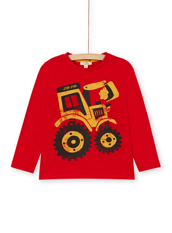 Rotes Baumwoll-T-Shirt für Jungen LOJOTEE3 / 21S90232TML050