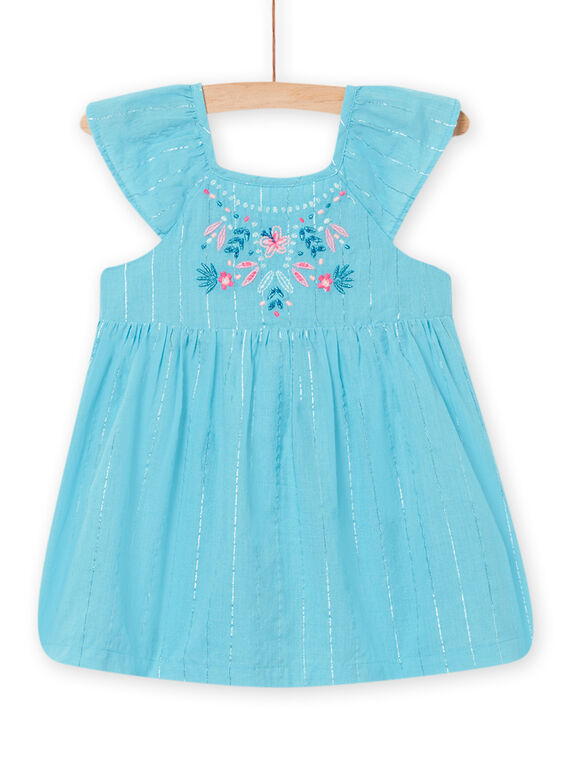 Baby Mädchen blaues Kleid NIFICROB2 / 22SG09U1ROB204
