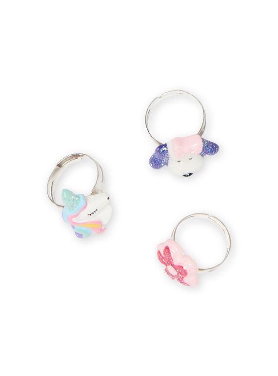 3er-Set sortierte Ringe für Mädchen MYAJORING2 / 21WI01S1BAG957