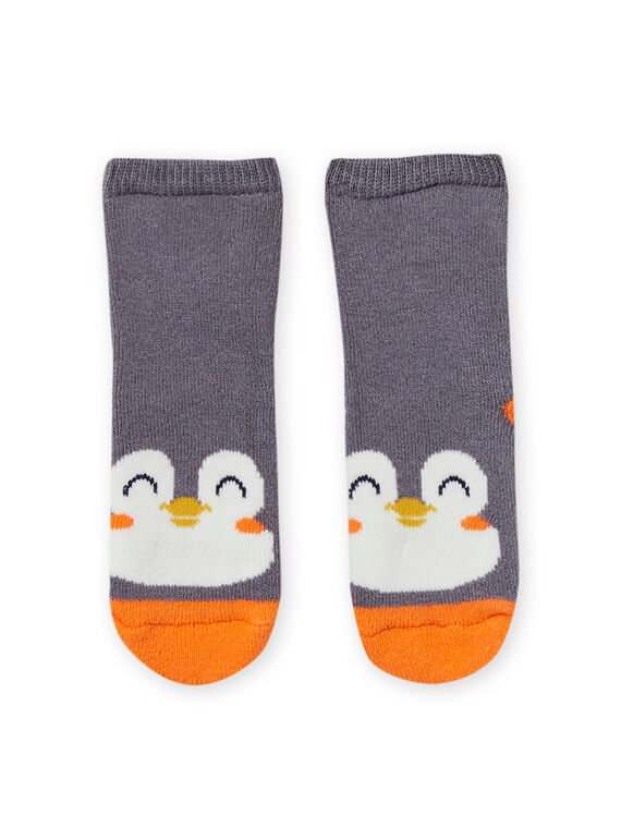 Graue Pinguin-Socken für Baby-Jungen MYUJOCHOB3 / 21WI1015SOQJ918