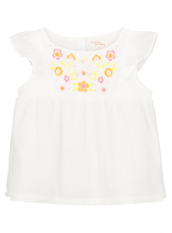 Bestickte Bluse Mädchen FAPOCHEM / 19S901C1CHE000