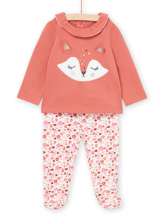 Pyjama-Set aus T-Shirt und Hose mit Fuchs-Animation PEFIPYJFOX / 22WH1321PYJE415