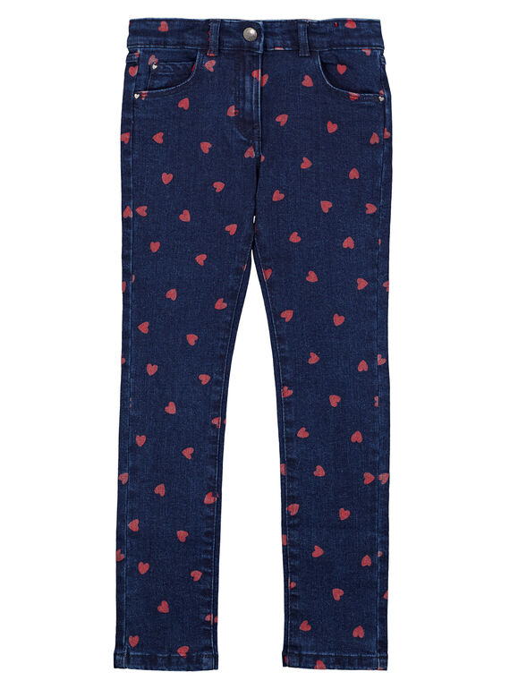 5-Taschen-Jeans mit Herzaufdruck GATRIJEAN / 19W901J1JEAP271