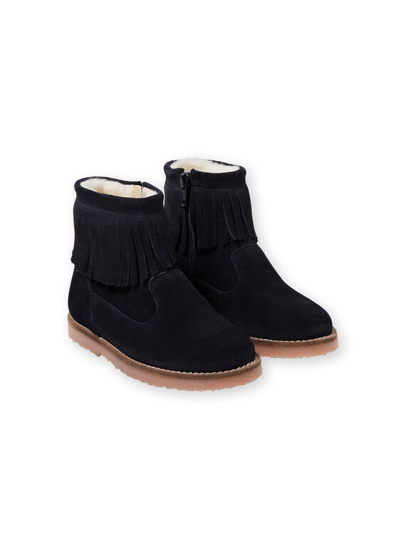 Marineblaue Stiefel für Mädchen KFBOOTFRAN / 20XK35C1D0D070