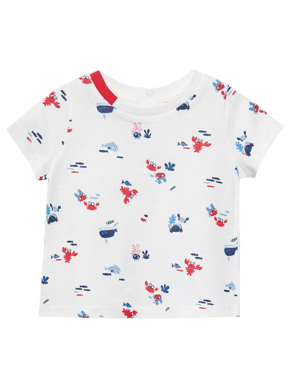 Naturweißes kurzärmeliges T-Shirt JUCEATI3 / 20SG10N2TMC001