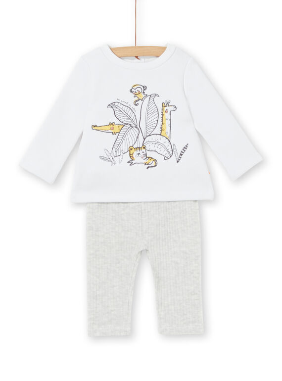 Warmes und kuschelig gefüttertes Oberteil und gemischte Cord-Leggings und Leggings LOU1ENS5 / 21SF04H2ENS000