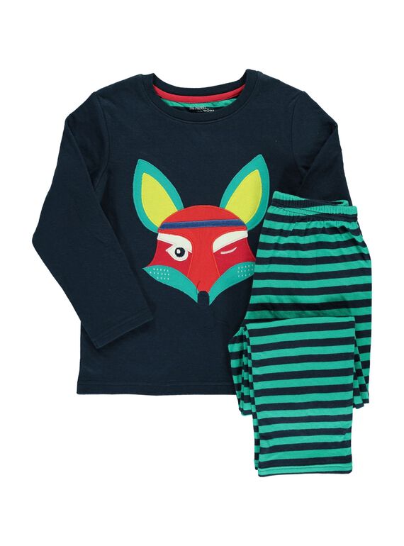 Boys' cotton pyjamas CEGOPYJREN / 18SH1247PYJ705