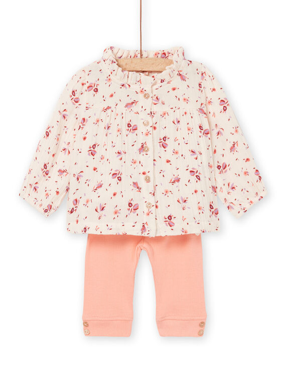 Bluse mit Blumenmuster und Leggings RISUNENS / 23SG09K1ENS301