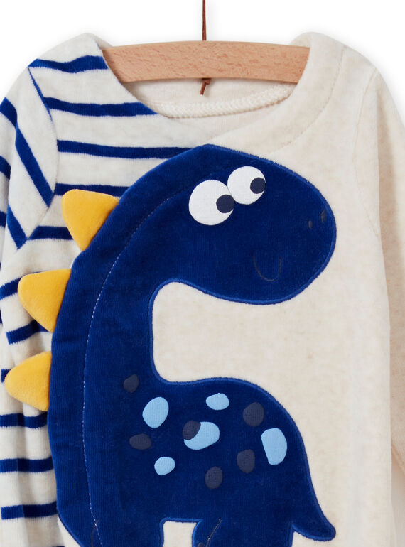 Baby Jungen ecru Dinosaurier Strampler MEGAGRENOS / 21WH1485GRE006