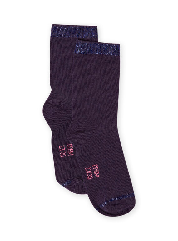 Blaue Socken für die Nacht der Mädchen MYAJOCHO4 / 21WI0116SOQH703