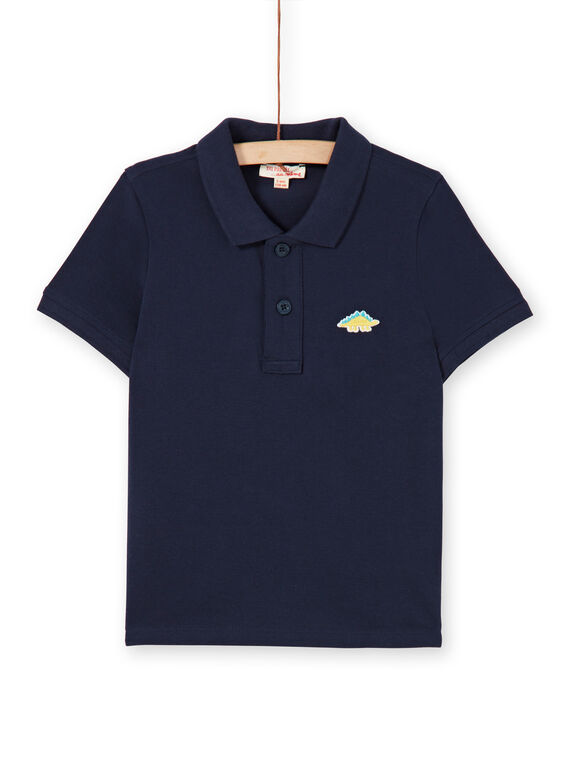 Mitternachtsblaues Poloshirt - Junge LOJOPOL1 / 21S90241POL705
