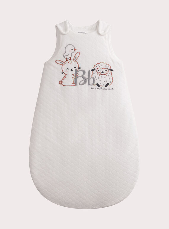 Ungebleichter, bestickter Schlafsack aus Fantasiesamt  VOU1GIG / 24WF42C1TUR001