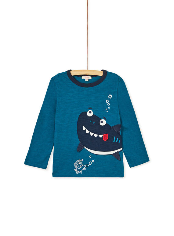 Dark Turquoise LONGSLEEVE T-SHIRT KOECOTEE3 / 20W902H1D5IC217