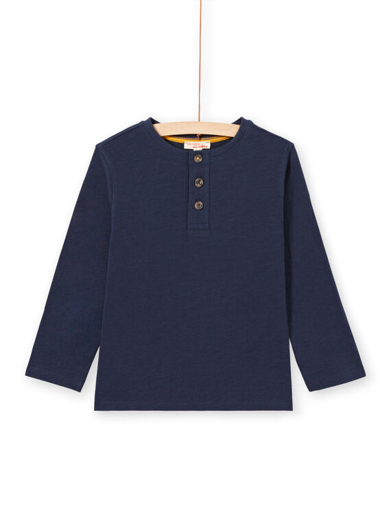 Baby Boy Langarm-T-Shirt mit tunesischem Kragen MOJOTUN1 / 21W90212TML705