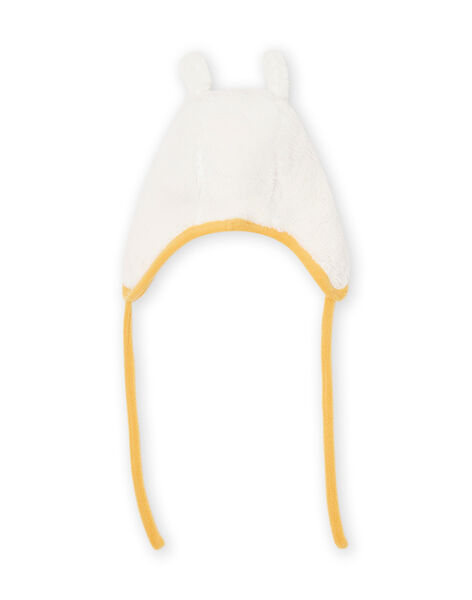 Bonnet En Sherpa Ecru Et Orange Reversible Bebe Garcon Bonnet Echarpe Gants Dpam
