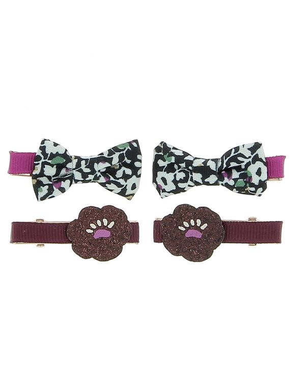 Set of girls' hair slides DYACHOCLIC1 / 18WI01F1BRT954