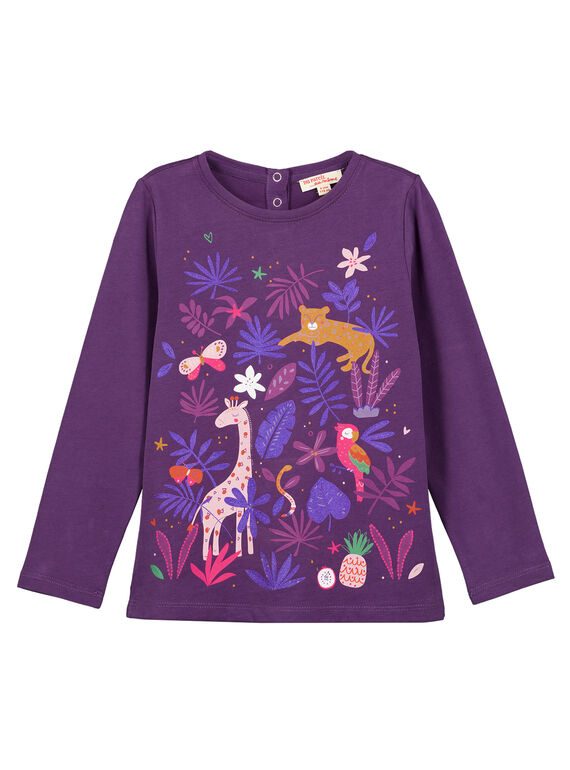 Lila Langarm-T-Shirt GAVIOTEE2 / 19W901R1TML708