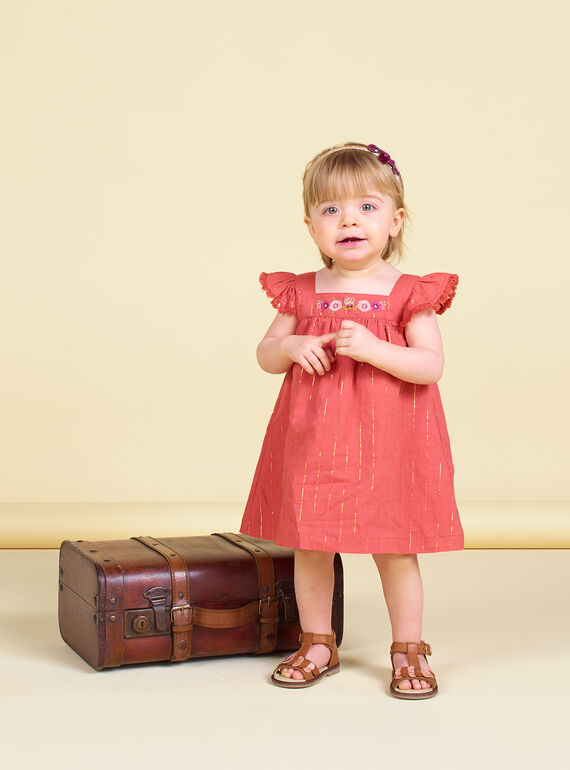 Baby Girl Braunes Kleid LITERROB1 / 21SG09V3ROBF519