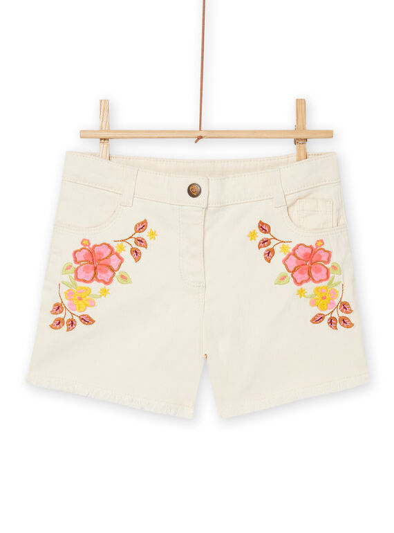Dunkle ecrufarbene Shorts RASUMSHORT1 / 23S901Y1SHO003