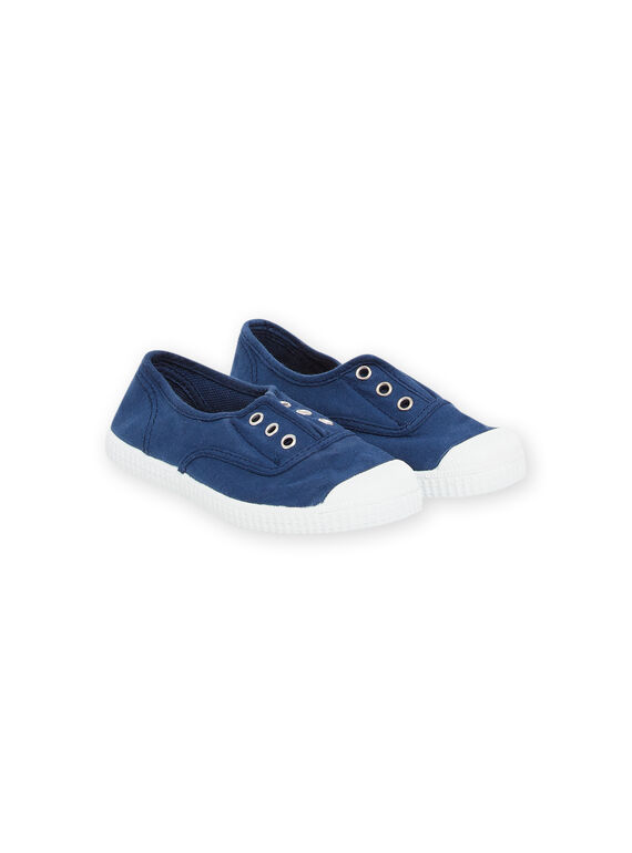 Marineblaue Canvas-Sneakers Kind Junge NOTOILCIEMA / 22KK3696D16070