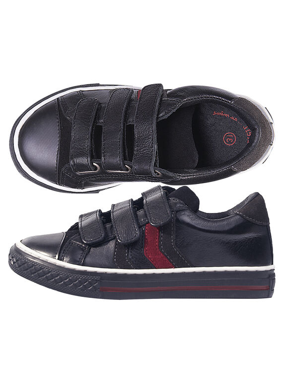 Schwarze Sneakers für Kinder Jungen GGBASBLACK / 19WK36IBD3F090