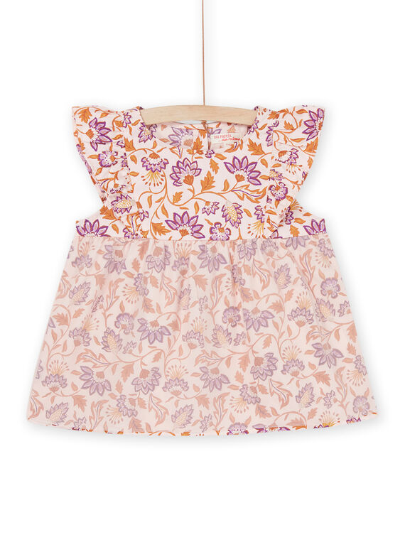 Rosa Shirt mit exotischem Blumenprint RASOCHEM / 23S90121CHED322