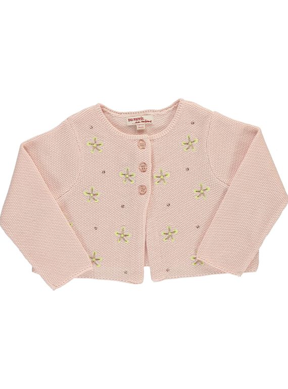Baby girls' bolero cardigan CICECAR1 / 18SG09M1CAR307