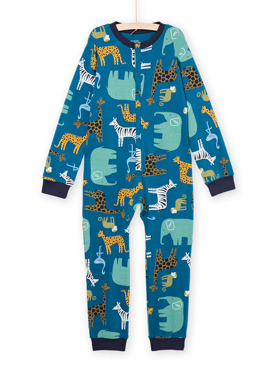 Langer Overall mit Tierprint PEGOCOMBI / 22WH1221D4F716